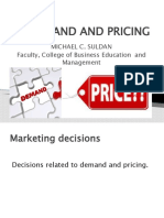Demand and Pricing: Michael C. Suldan Faculty, College of Business Education and Management