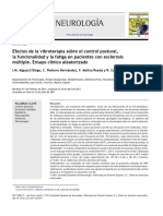 Efectos de la vibroterapia sobre el control postural, la funcionalidad y la fatiga en pacientes con esclerosis múltiple. Ensayo clínico aleatorizado 2012