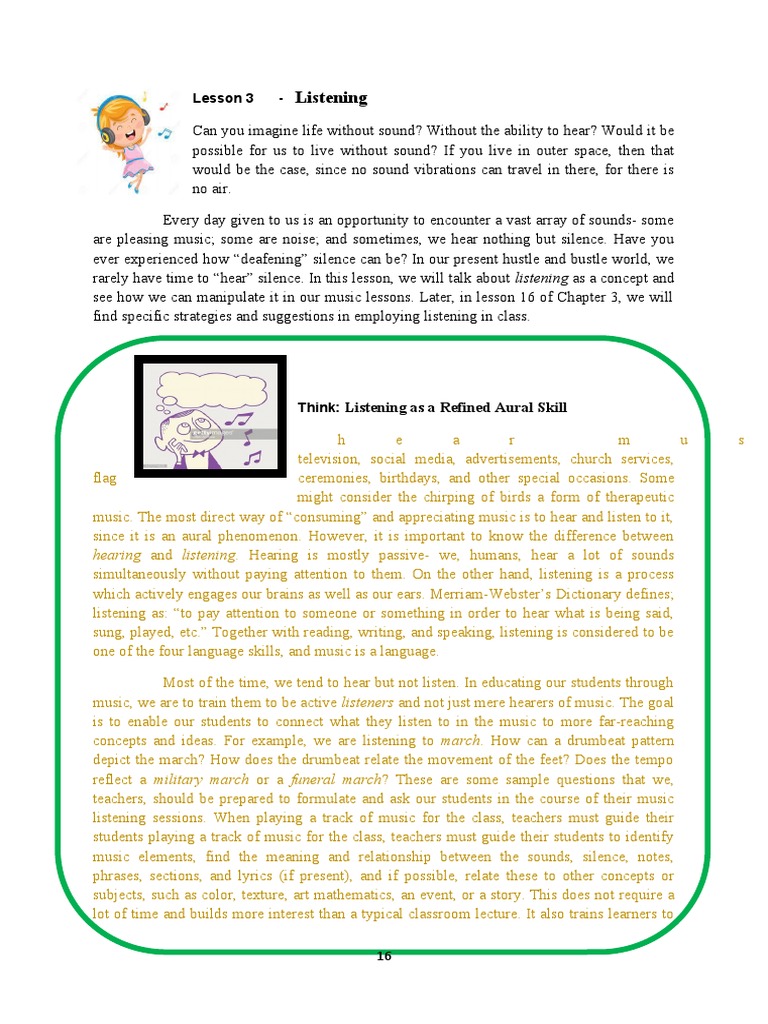 Engaging Students in Active Listening | PDF | Hearing | Teachers
