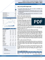 July Net Profit Improved: Flashnote