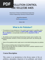 Introduction To Air Pollution | PDF | N Ox | Air Pollution