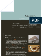 Ceiling: Building Construction Sem - 8 Year - 4