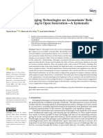 The Impacts of Emerging Technologies On Accountants' Role and Skills: Connecting To Open Innovation-A Systematic Literature Review