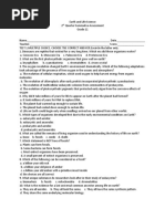 Earth and Life Science Q2 ASSESSMENT