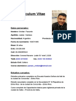 CV Facundo Juarez X