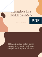 Mengelola Lini Produk Dan Merk: Wulandari (2061201024