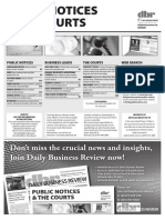 Public Notices & The Courts: Don't Miss The Crucial News and Insights, Join Daily Business Review Now!