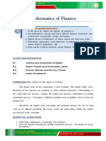 Mathematics of Finance: Intended Learning Outcomes