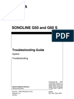 Sonoline G50 and G60 S: System Troubleshooting