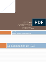 Historia constitucional peruana: La Constitución de 1920