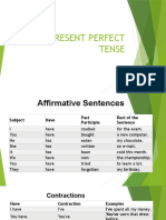 Present Perfect Tense