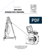 DW-1500/ DW-2000 Operation Manual: Laval Underground Surveys