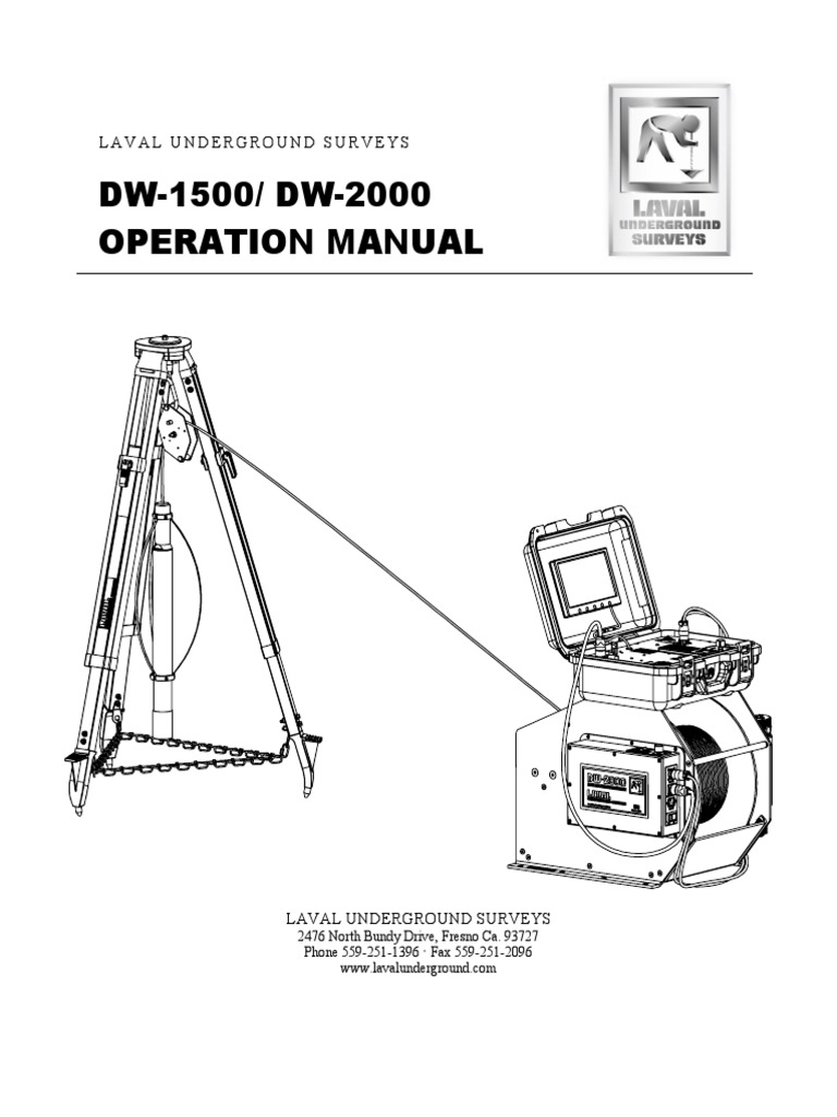 DW-1500/ DW-2000 Operation Manual: Laval Underground Surveys | PDF ...