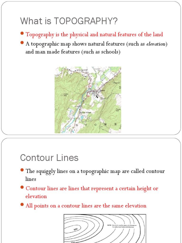 Topography - 2 | PDF | Contour Line | Topography
