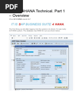 SAP S4HANA Technical Part 1 - Overview