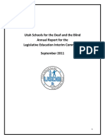 Utah Schools For The Deaf and Blind Interim Final Report 2011