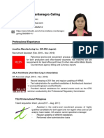 Ma. Kristiana Montenegro Geling: Professional Experience