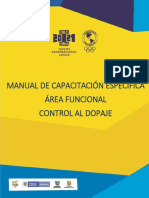 Manual de Capacitación Específica - Control Al Dopaje