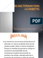 Insulina bacteriana para la diabetes