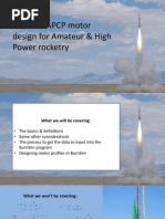 Practical APCP Motor Design For Amateur & High Power Rocketry