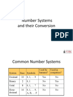 Number Systems and Their Conversion