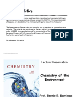 Week 13 Chemistry of The Environment