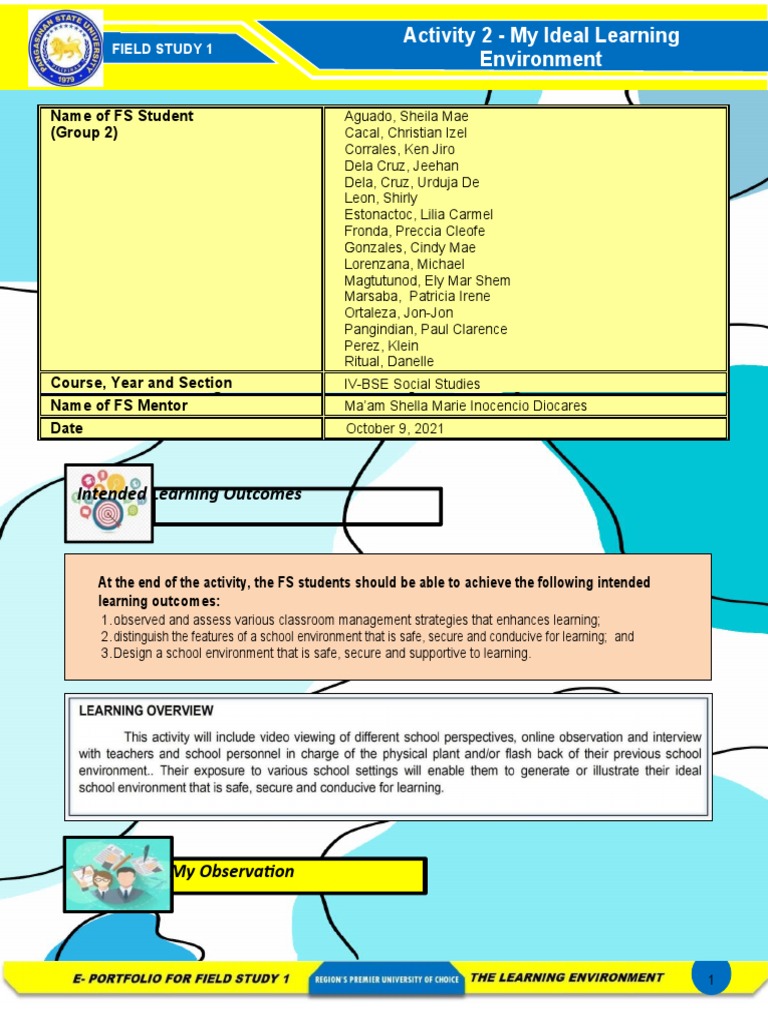 Activity 2 Group 2 | PDF | Teachers | Learning