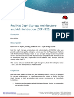 Red Hat Ceph Storage Architecture and Administration (CEPH125)