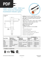 1050C, 1051C, 1052C, 1053C and 1090C Series Non-Relampable Incandescent Indicator Lights