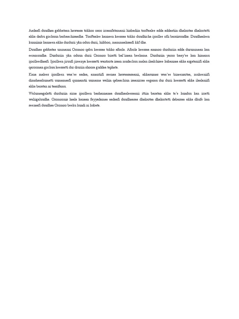 Oduu Durii | PDF