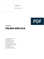 Página Web OCA: Manual conceptual y propuesta gráfica