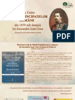 Mica Unire. Unirea Principatelor Române din 1859 sub domnia lui Alexandru Ioan Cuza 