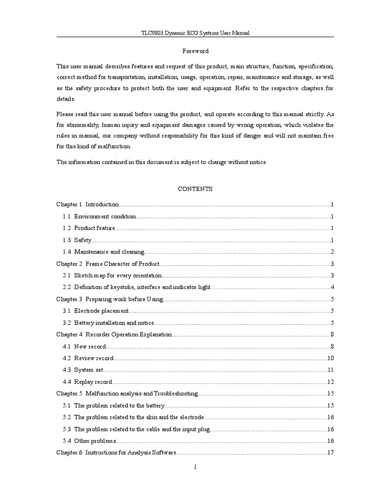 TLC9803 User Manual-258635641 | PDF | Usb | Electrocardiography