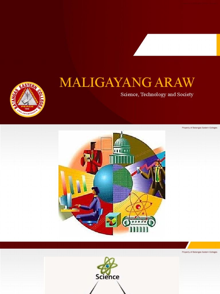 Maligayang Araw: Science, Technology and Society | PDF