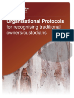 Organisational Protocols: For Recognising Traditional Owners/custodians