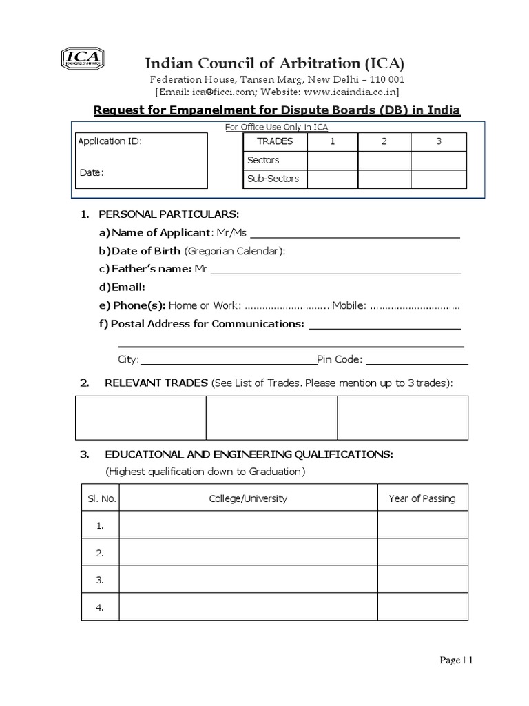 Empanelment Form | PDF | Technology & Engineering