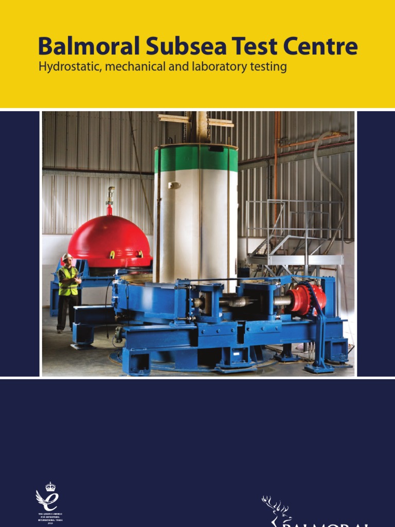 Balmoral Subsea Test Centre Subsea (Technology) Pressure