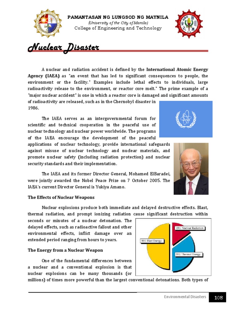 Nuclear Disasters PDF Nuclear Fission Ionizing Radiation
