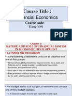 Financial Economics Course Overview