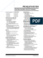 PIC16 (L) F1516/7/8/9: 28/40/44-Pin Flash Microcontrollers With XLP Technology