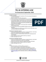 Hotel Catering Law