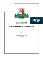 Essentials of Survey Research and Analysis by Ronald Polland