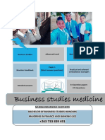 Business Studies Medicine Student