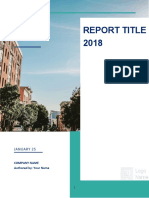 Report Title 2018 Report Title 2018: January 25