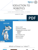 Introduction To Robotics - Presentation - Indian
