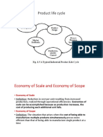 Product Life Cycle Stages and Economies of Scale & Scope