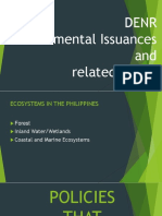 REPORT DENR Environmental Issuances and Related Topics FINAL