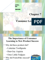 Consumer Learning: Consumer Behavior, Eighth Edition