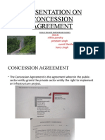 Presentation On Concession Agreement