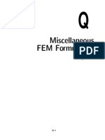 Miscellaneous FEM Formulation Topics